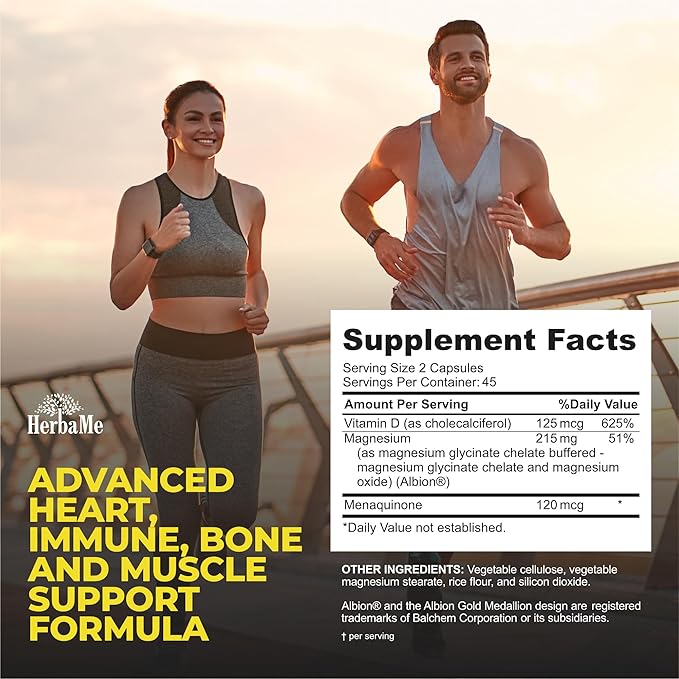 Vitamin D3 5000 IU + K2 90 Capsules
