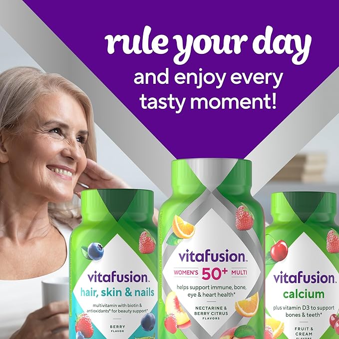 Vitafusion Women's 50+ Daily Multivitamin, Gummy 120 Ct