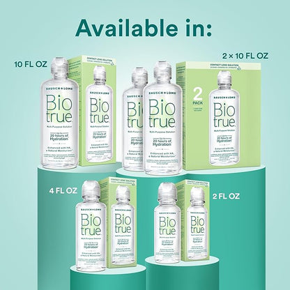 Biotrue Contact Lens Solution, Multi-Purpose Solution 10 FL 2)