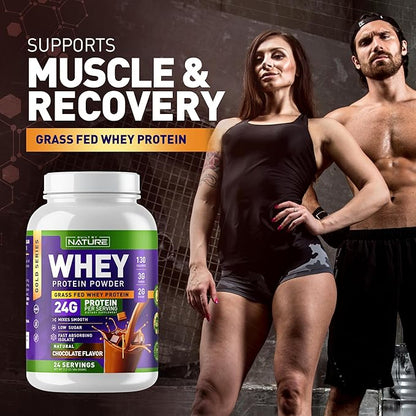 Whey Protein Powder 100% Pure 24g Protein, 24 Servings