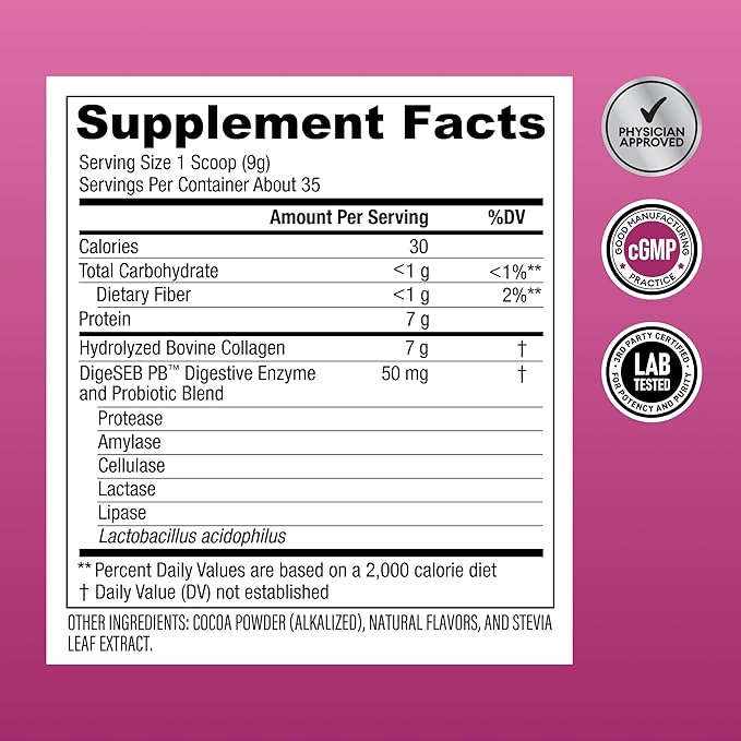 Physician's CHOICE Collagen Peptides Powder (Hydrolyzed Protein