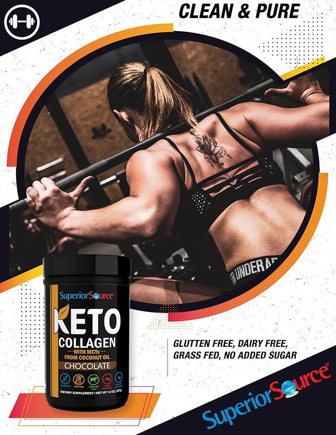 Superior Source Keto Collagen Protein Powder (14 oz), 23 (17 (17 g)