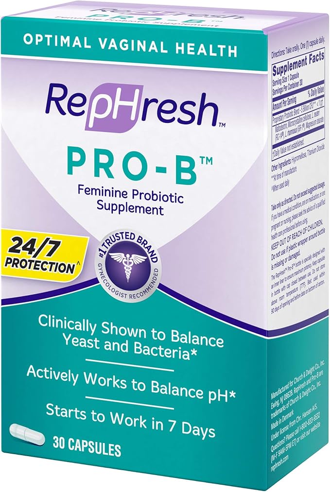 RepHresh Pro-B Probiotic Supplement for Women, 30 Oral