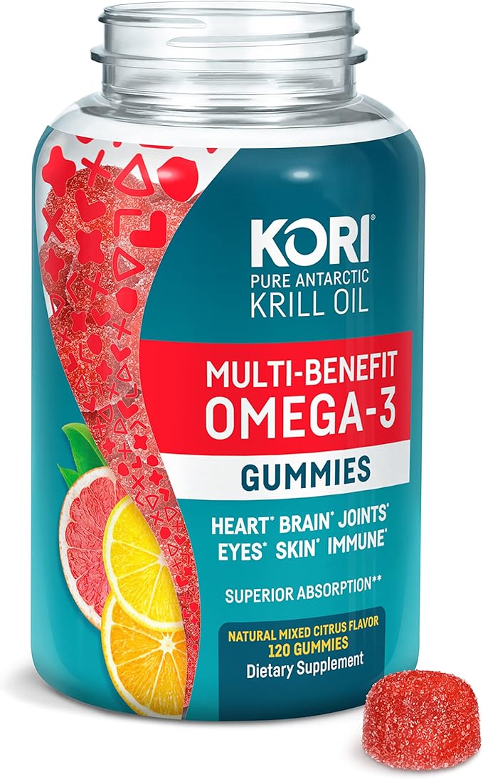 Kori Multi-Benefit Omega-3 Gummies| Heart, Brain,