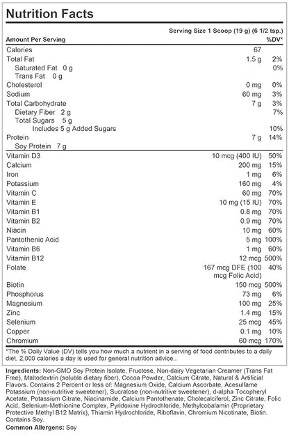 Andrew Lessman Secure Soy Complete Meal Replacement 10 Servings 67 Calories, 7 Grams