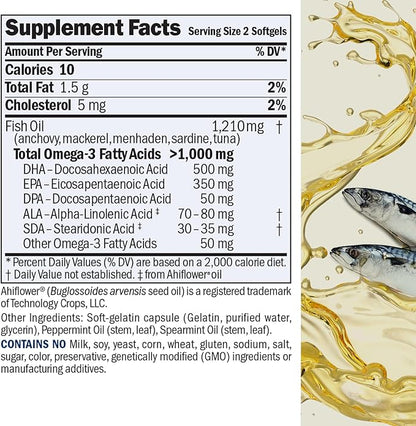 ANDREW LESSMAN Maximum Essential Omega-3 Mint 30 Softgels Omega-3 Oils.