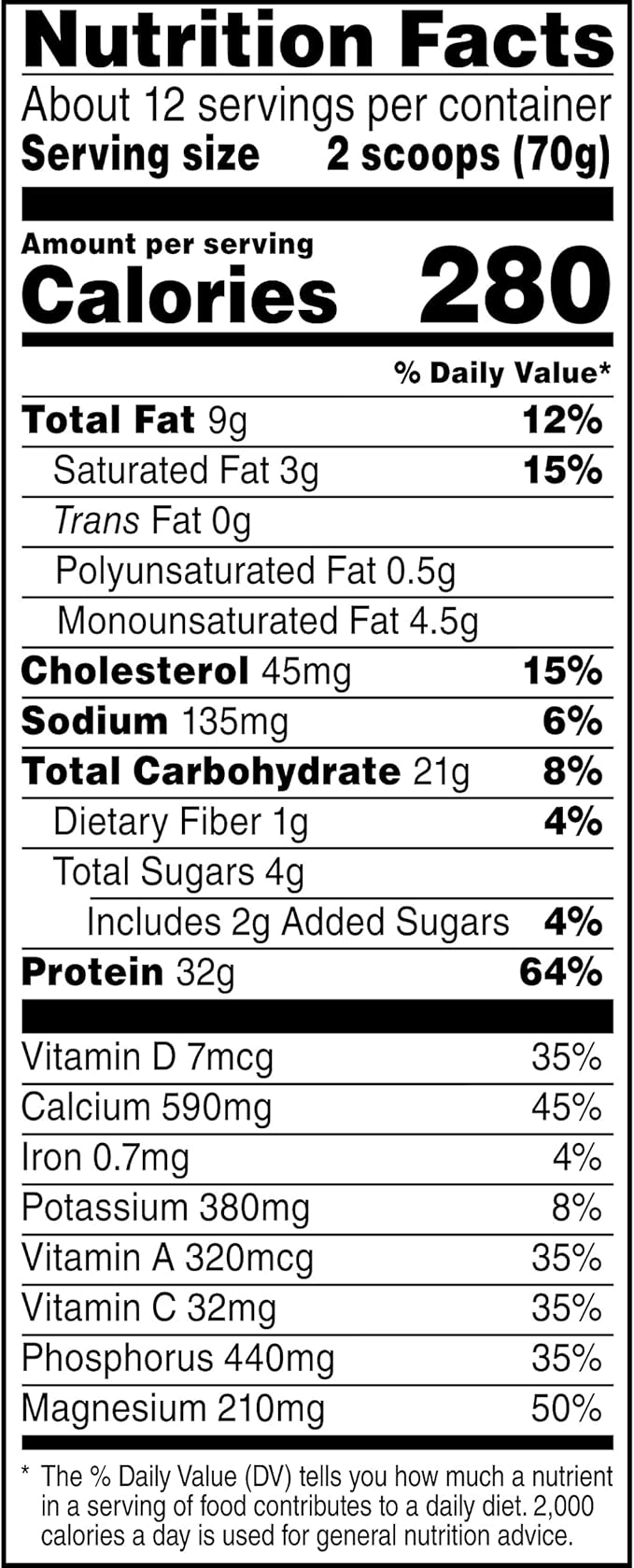 Muscle Milk Genuine Protein Powder, Banana 1.93 Pounds, 12 Servings, 32g Protein, 4g Sugar,