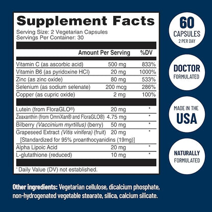 AREDS 2 Eye Vitamins 60 Capsules