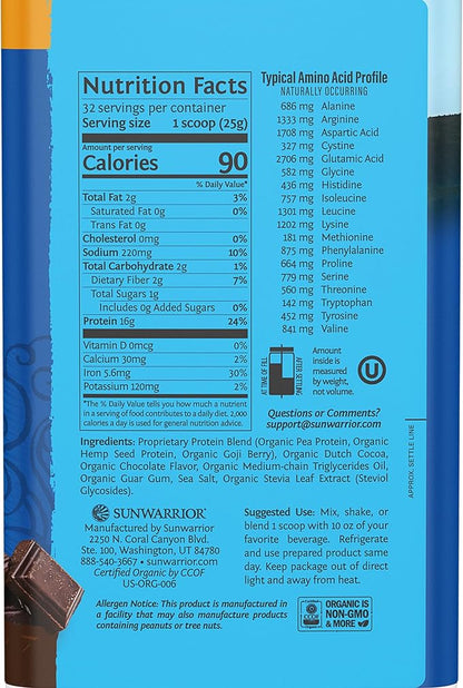 Vegan Protein Powder Plant-based Protein Powder 32 Servings 17g Protein