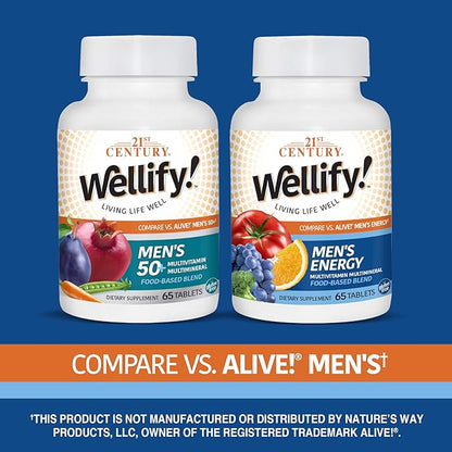 21st Century Wellify Men's Energy Multivitamins 65 Count