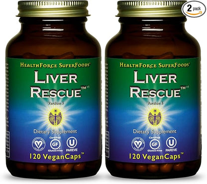HEALTHFORCE SUPERFOODS Liver Rescue 120 Capsules 2)