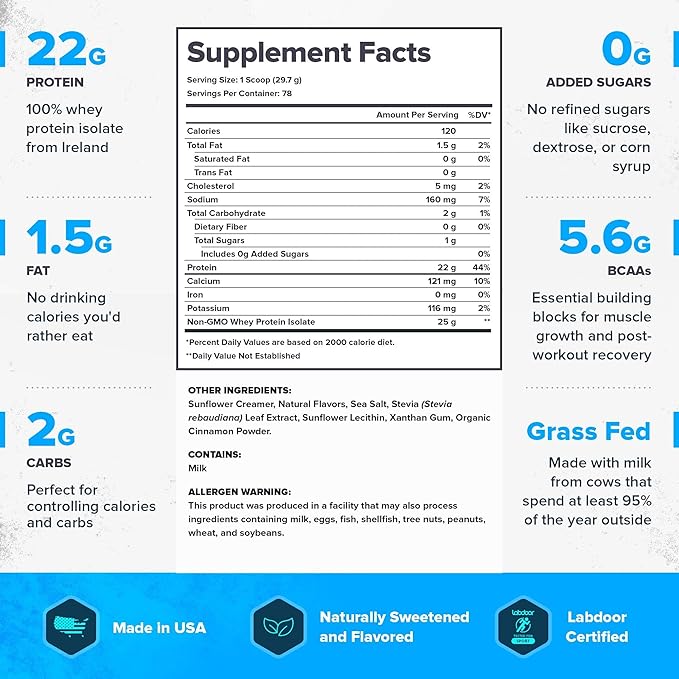 LEGION Whey+ Whey Isolate Protein Powder 5 Pounds