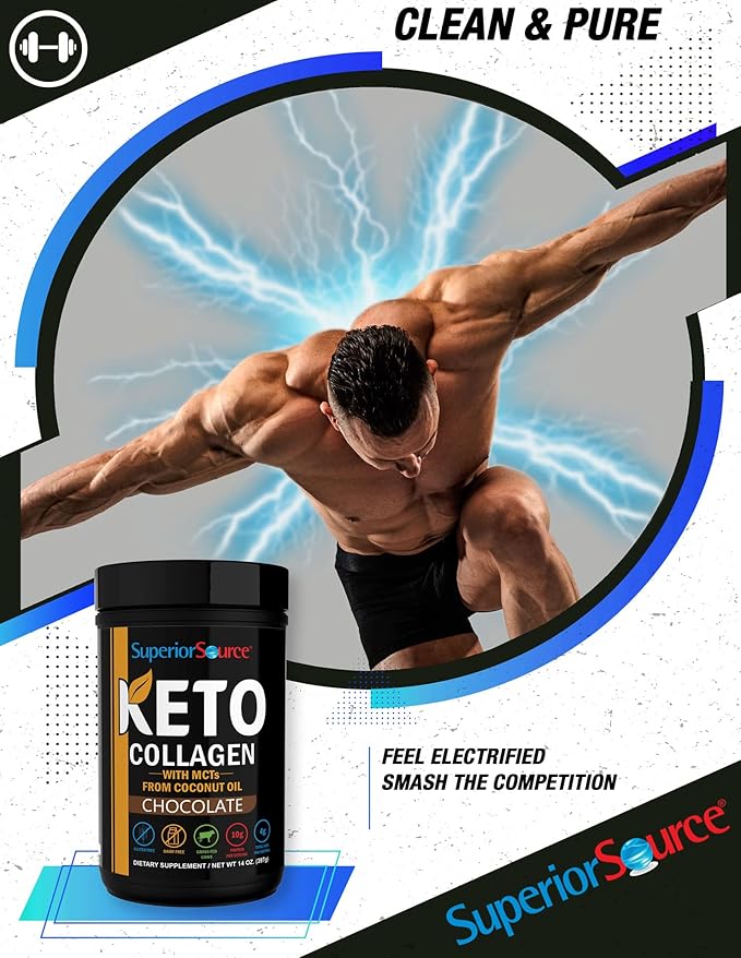 Superior Source Keto Collagen Protein Powder (14 oz), 23 (17 (17 g)
