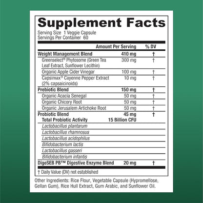 Physician's CHOICE Probiotics for Weight Management 6 Probiotic 60 ct