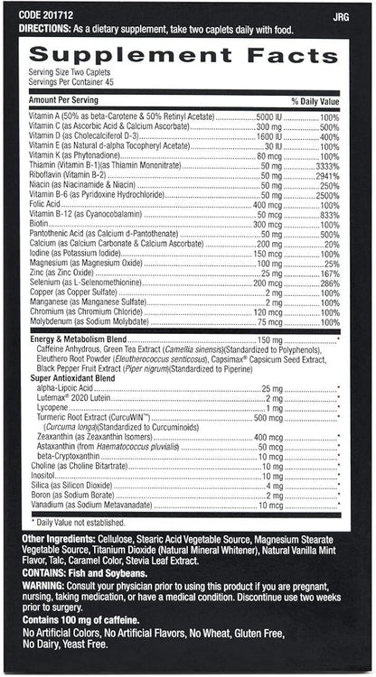 GNC Mega Men Energy Metabolism 90 Caplets