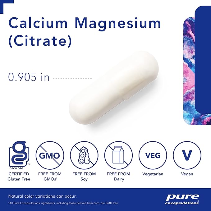 Pure Encapsulations Calcium Magnesium (Citrate) 240 g 240 g 90 Capsules