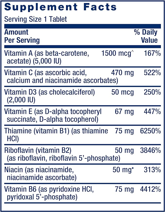 Life Extension One-Per-Day Multivitamin 60 Tablets 60 Capsules
