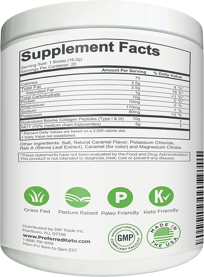 Keto Collagen Protein Powder with MCT