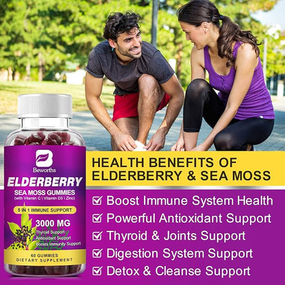 Elderberry Gummies & Irish Sea Moss, D3, Multivitamin