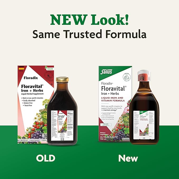 Floradix Floravital Liquid Iron & Vitamins Formula 23 fl