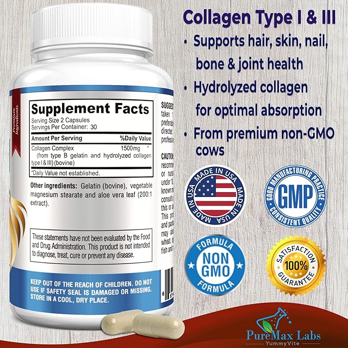 Collagen Types I & III 60 Capsules