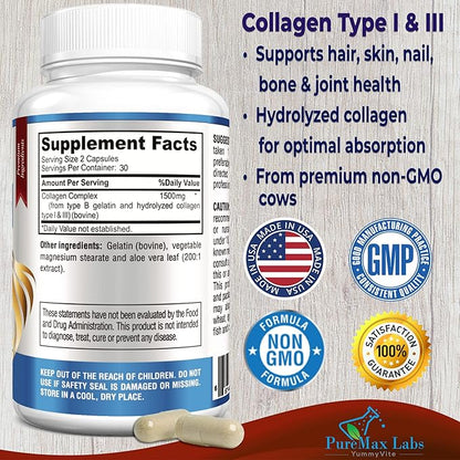 Collagen Types I & III 60 Capsules