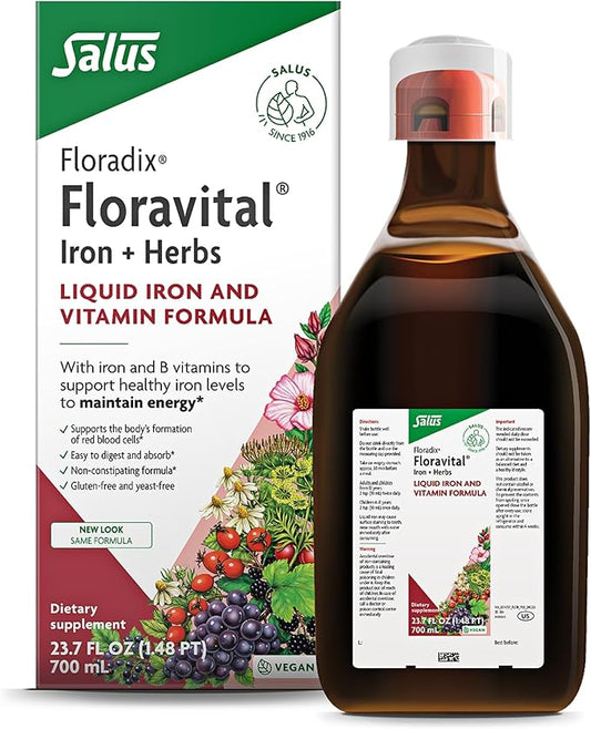 Floradix Floravital Liquid Iron & Vitamins Formula 23 fl