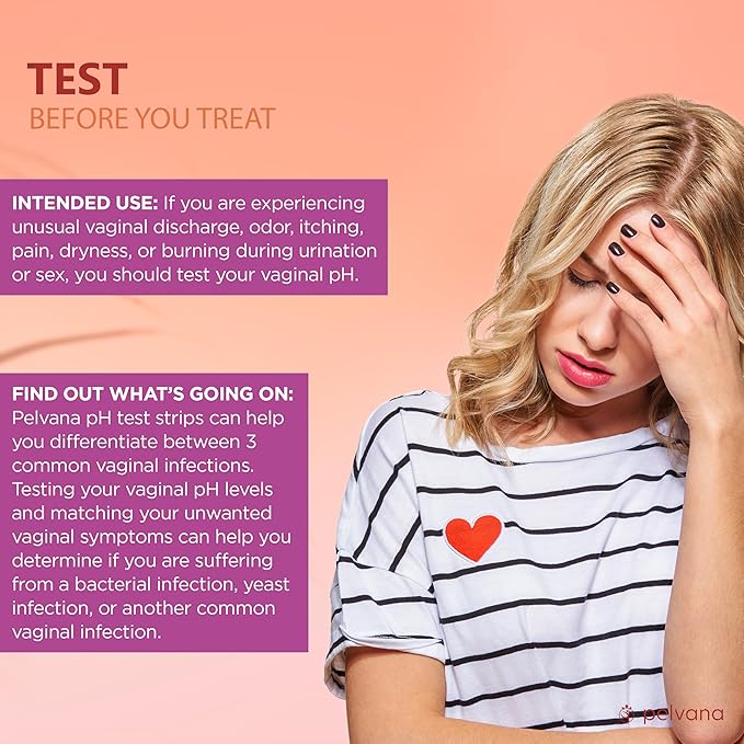 Pelvana Vaginal pH Balance Test Strips 50 Tests
