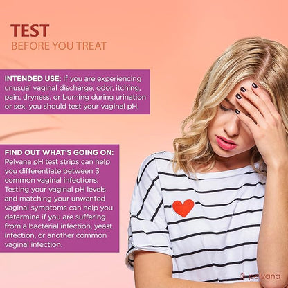 Pelvana Vaginal pH Balance Test Strips 50 Tests