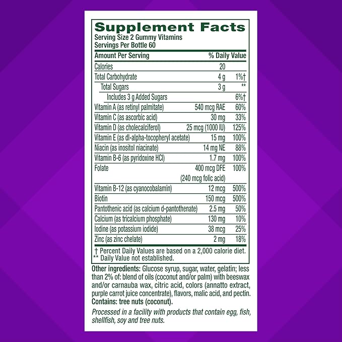 Vitafusion Women's 50+ Daily Multivitamin, Gummy 120 Ct