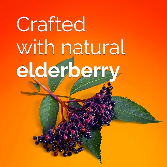 Emergen-C Elderberry Gummies, Elderberry Immune Support 36 Count