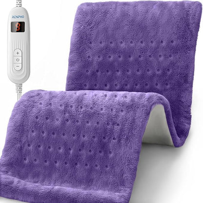 RENPHO XL Electric Heating Pads, King 12" x 24" Violet