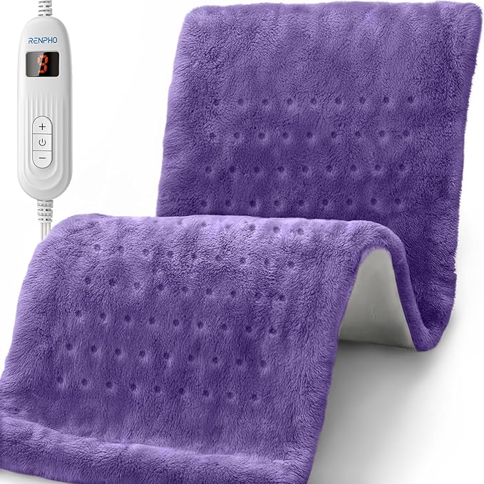 RENPHO XL Electric Heating Pads, King 12" x 24" Violet