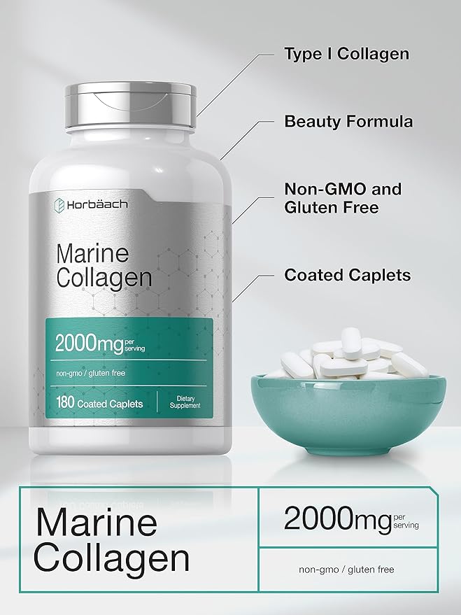 Horbäach Marine Collagen Peptides 2000mg 180 Caplet