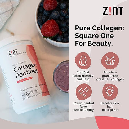 Zint Collagen Peptides Powder (32 oz):