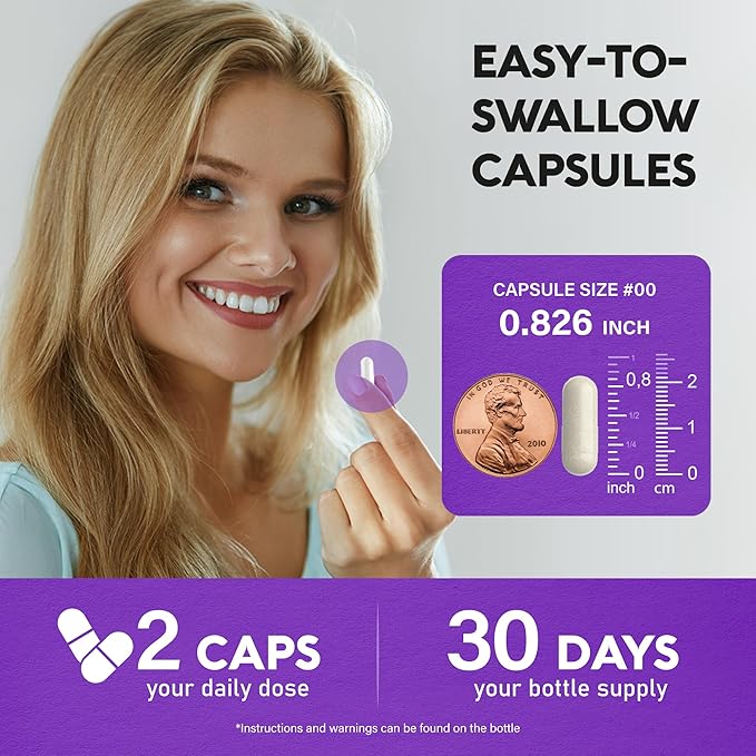 Biotin | Collagen | Keratin - 25000 mcg B2 | B3 | B6 | B7 - 60 Capsules