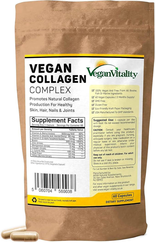 Vegan Collagen Supplements with Biotin 2 Months