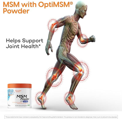 Doctor's Best MSM Powder with OptiMSM, 250 Grams
