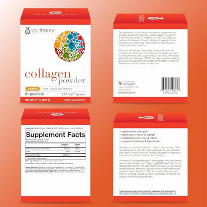 Youtheory Collagen Powder Bottle (Vanilla, 21 1))