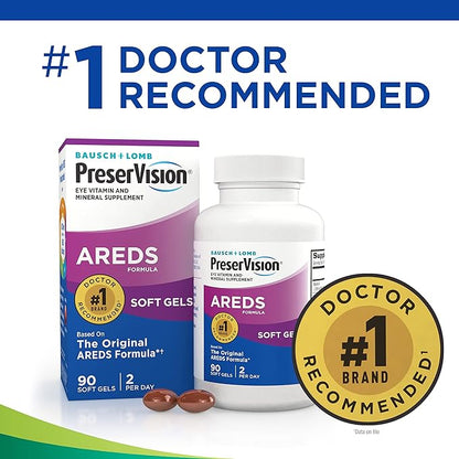 PreserVision AREDS Eye Vitamin & Mineral 90 Softgels