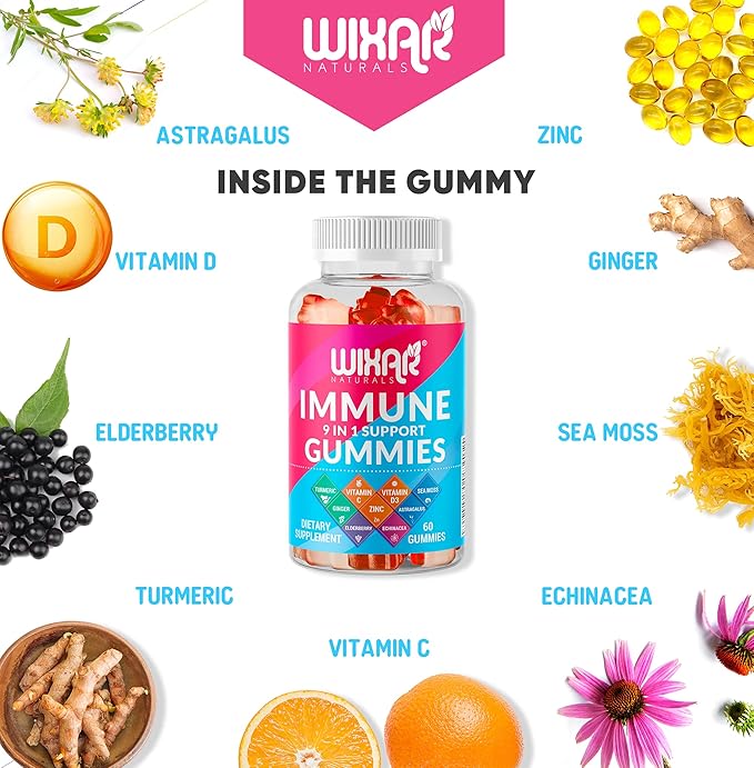 9 in 1 Immune Support Gummies 60 Gummies