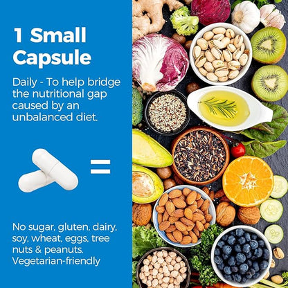 Magnesium Complex 500mg, 6 in 1 Chelated Magnesium Glycinate, Citrate, Aspartate, Gluconate, Carbonate & Lactate, Max Absorption Supplement for Sleep, Calm & Muscle, 120 Vegan Caps, No Magnesium Oxide