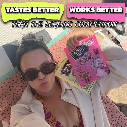 After Alcohol Aid Wellness Vitamins I Restore Better Mornings I Dihydromyricetin DHM & B Vitamins Complex I Antioxidants Supplement and Liver Support I 10 Powder Stick Drink Packets I Unicorn Candy