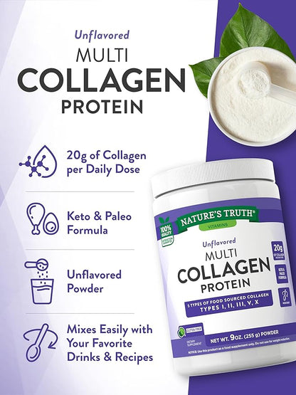 Nature's Truth Multi Collagen Powder 9 oz