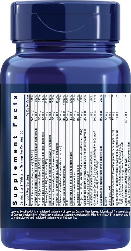Life Extension Two-Per-Day Multivitamin – Daily 60 Tablets