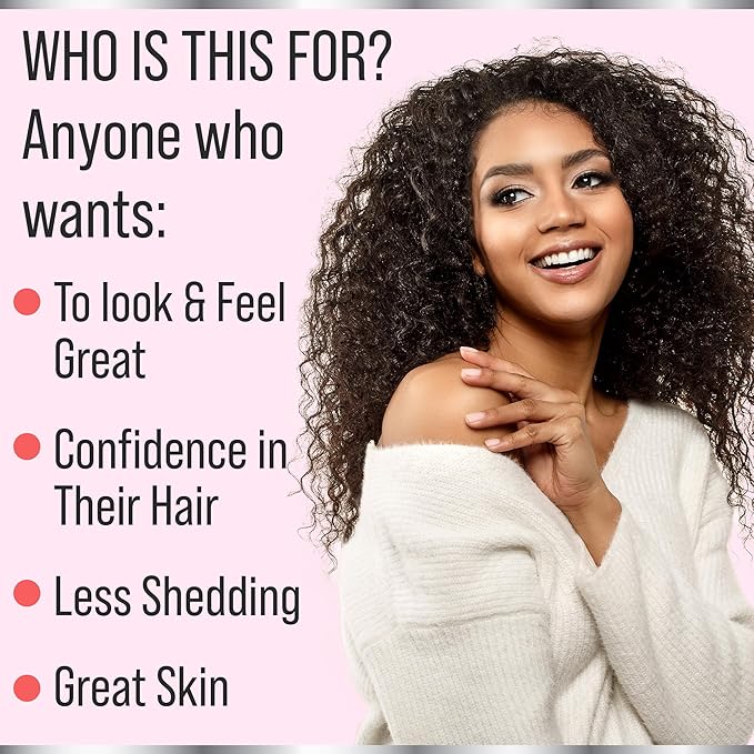 Biotin + Keratin + Marine Collagen 4-in-1 Hair 10000mcg Biotin.