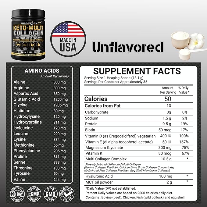 Keto Multi Collagen 5 Types 68.4 oz 4))