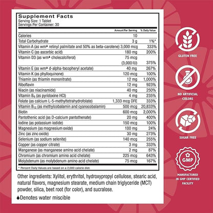 Celebrate Vitamins CelebrateONE Chewables, Iron Free (30 Tablets)