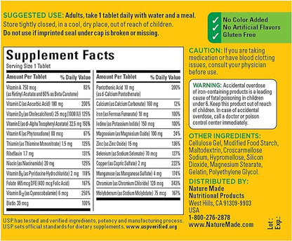 Nature Made Multivitamin Tablets with Iron, 130 Tablets, 130 Day