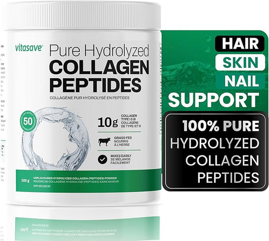 Pure Collagen Peptides Powder Enhanced Collagen 20g Collagen (4 Scoops) 500g